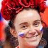 Ruská fanynka ve čtvrtfinále s Norskem na ZOH 2018