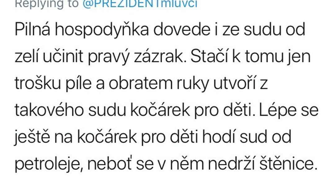 Twitter - Jiří Ovčáček komentáře