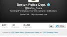 Přetisk z twitterovské stránky policie v Bostonu.