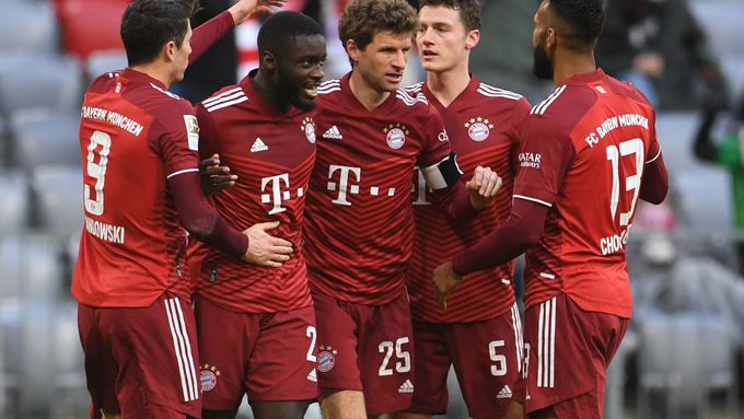 Thomas Müller slaví gól Bayernu