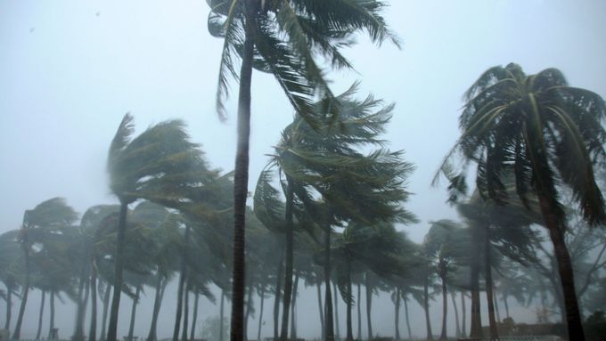 Tajfun, ilustrační foto.