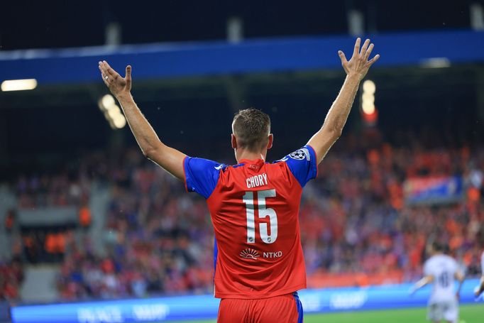 Tomáš Chorý v odvetě 4. předkola LM Plzeň - Karabach