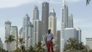 Němec Marcel Siem na prestižním golfovém turnaji Dubai Desert Classic.