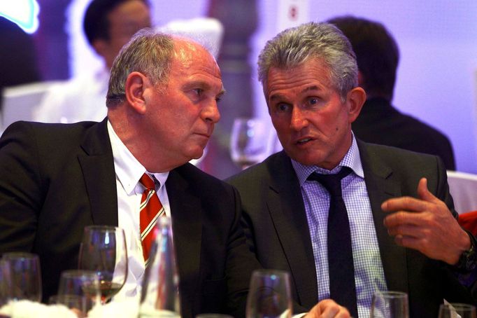 Jupp Heynckes a Uli Hoeness na party Bayernu