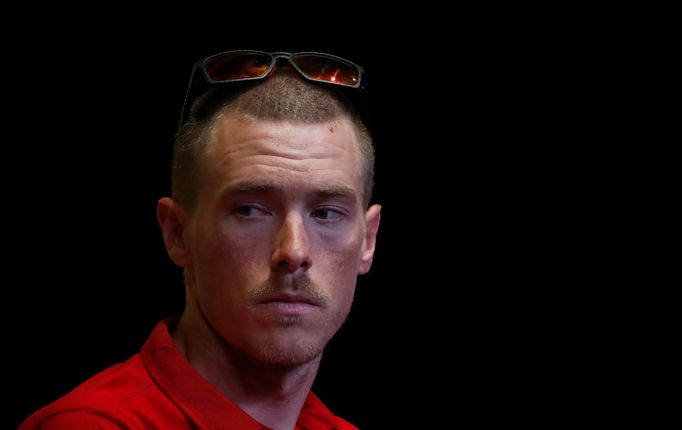 Cycling - Tour de France - Bahrain-Merida News Conference - Brussels, Belgium - July 5, 2019 - Bahrain-Merida rider Rohan Dennis of Australia attends a news conference. P