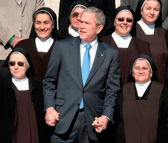 prezident Bush na Blízkém východě