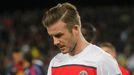 Fotbal, Barcelona - Paris St. Germain: smutný David Beckham