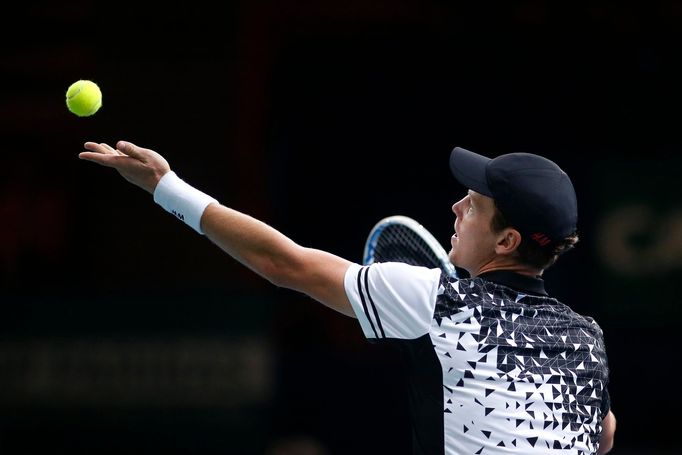 Tomáš Berdych na turnaji série masters v Paříži