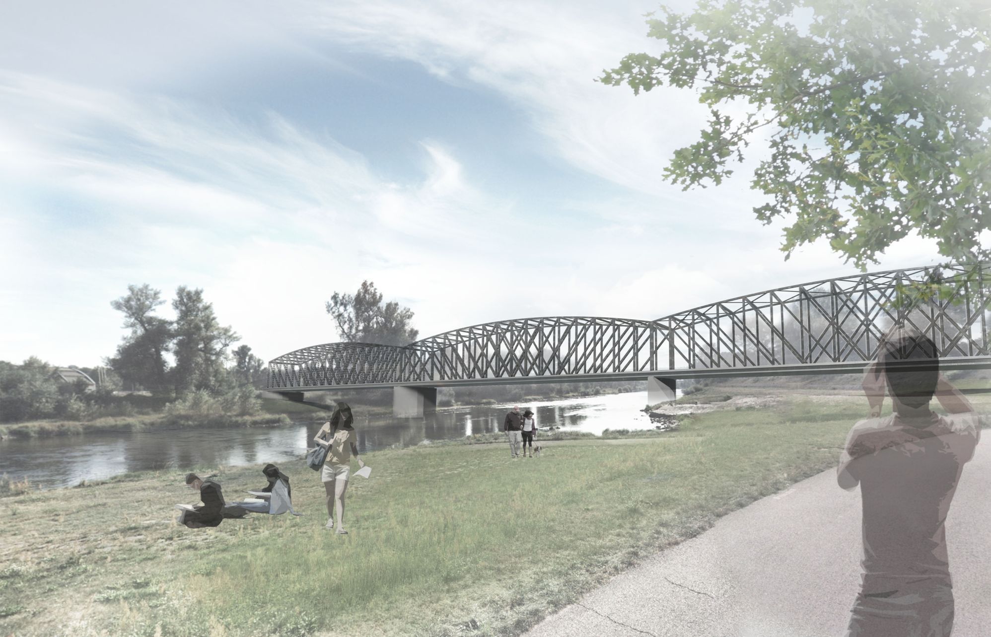 železniční most Výtoň, studenti architektury, Šenberger- Pustějovský