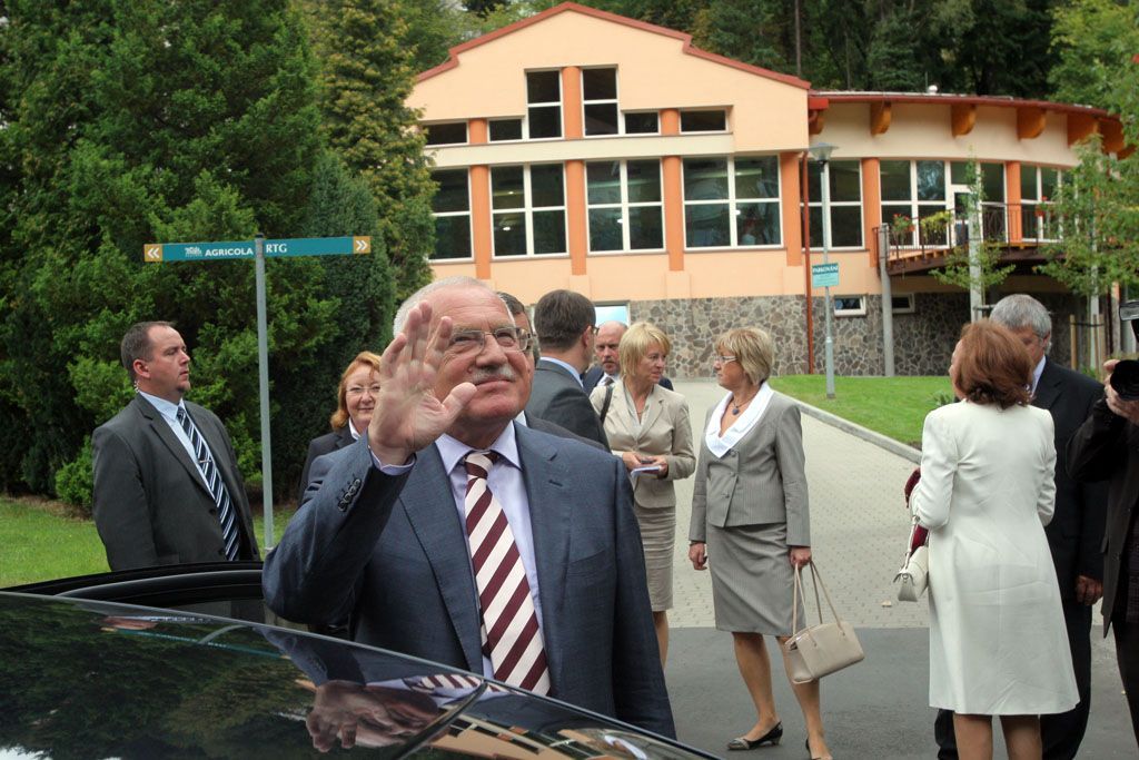 Václav Klaus na návštěvě v Karlovarském kraji