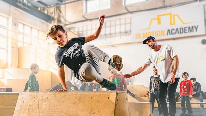In Motion Academy parkourové haly dobývají přední příčky mezi dětskými sportovními kroužky