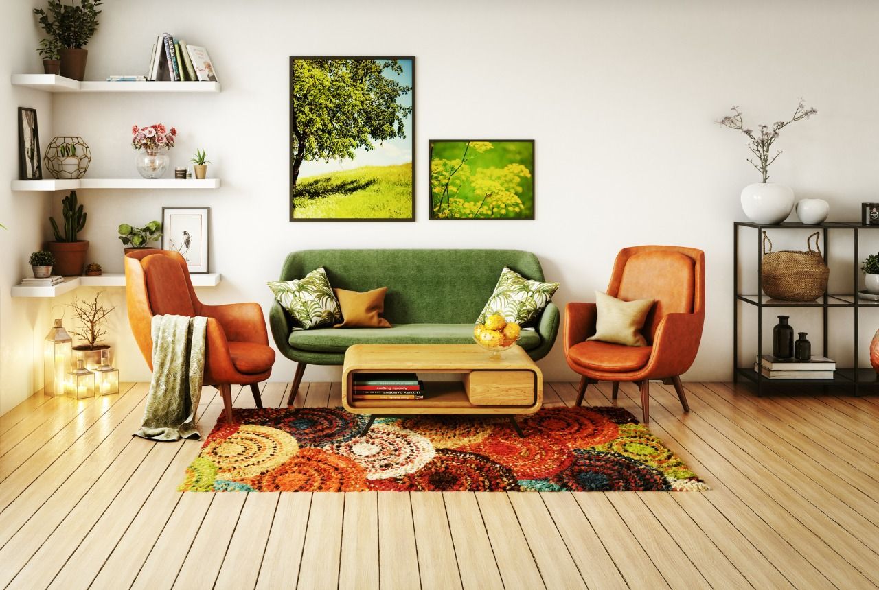 Obývací pokoj, trendy 2020, žena