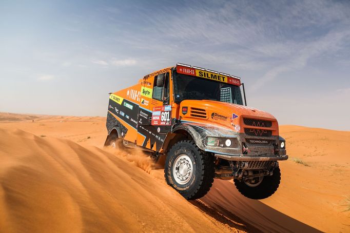 Martin Macík mladší (Iveco) na trati Rallye Dakar 2024