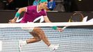 Tennis - Australian Open - Men's Singles Final - Melbourne Park, Melbourne, Australia - January 31, 2022 Spain's Rafael Nadal in action during the final against Russia's