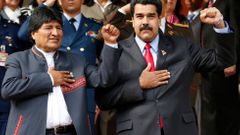 Nicolas Maduro a Evo Moráles