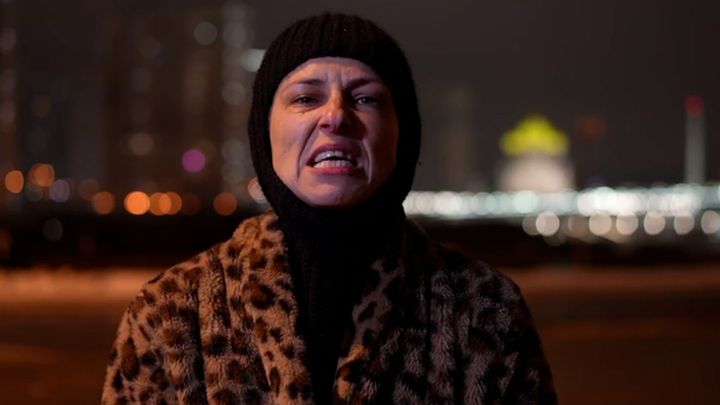 Válka je svoboda, gulag vás očistí. Ruská zpěvačka je hlasem nenávisti vůči Ukrajině; Zdroj foto: Aktuálně.cz/Telegram/julia_chicherina