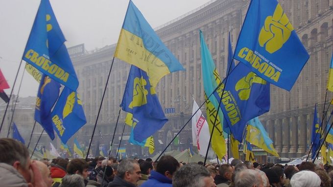Protesty na Ukrajině.