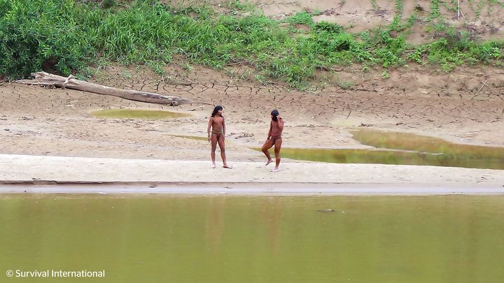 Foto: Izolovaný kmen Amazonie opouští prales. Bojí se těžařů zabírajících jejich půdu