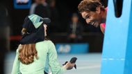 Rafael Nadal, podavačka míčků, Australian Open 2020, 2. kolo
