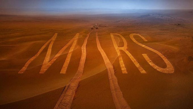V galerii najdete snímky z povrchu Marsu a kromě nich i tuto vizualizaci, kterou vytvořili vědci NASA, když představovali jednu z misí.