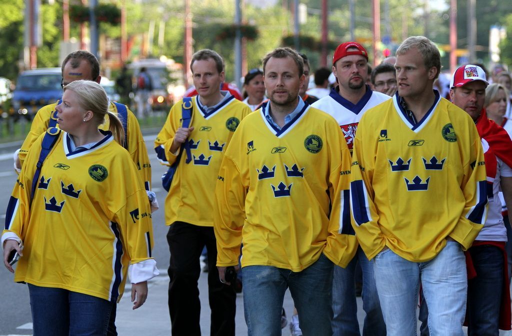 MS v hokeji: fanoušci Švédska