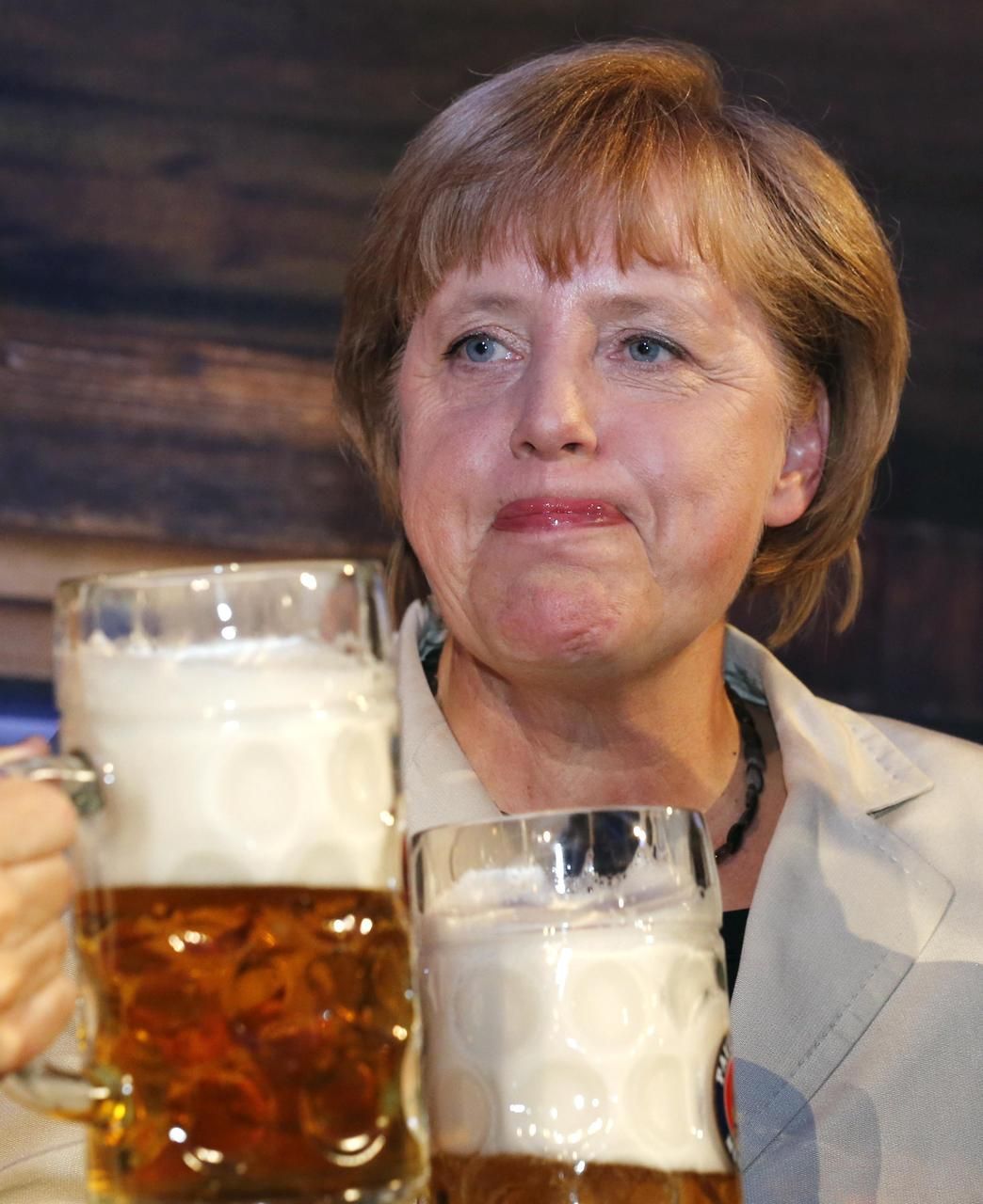 Oktoberfest, pivní slavnosti v Mnichově, Merkelová