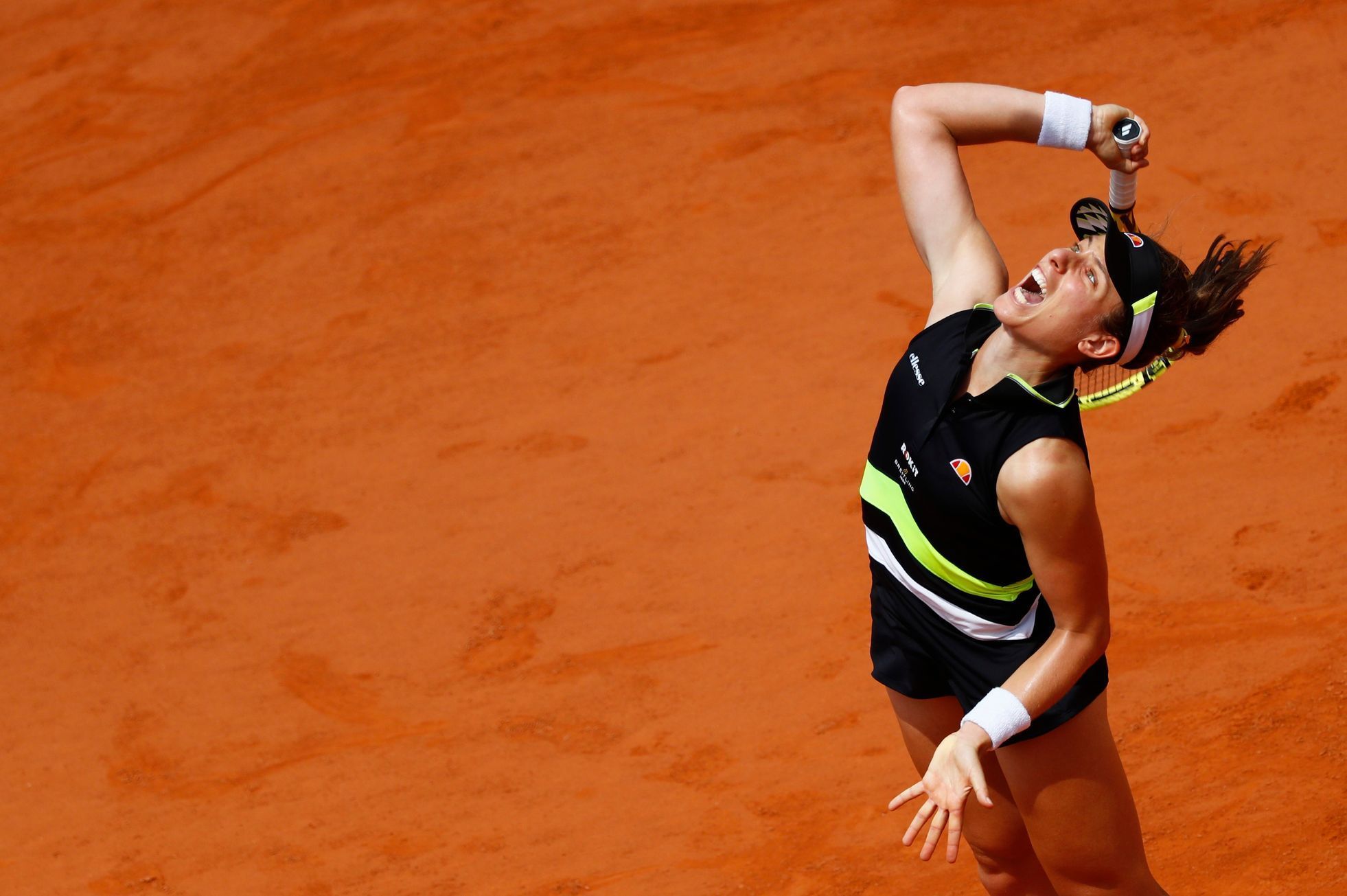 Johanna Kontaová ve čtvrtfinále French Open 2019