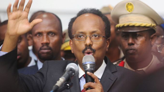 Nový somálský prezident Mohamed Abdullahi Mohamed, přezdívaný Farmajo.