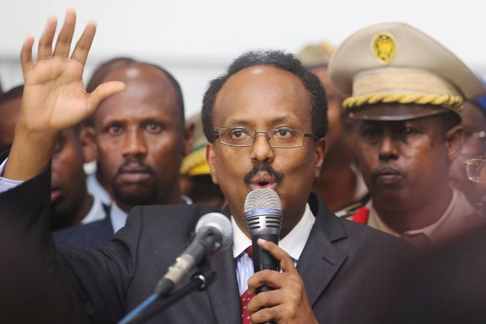 Somálský prezident Mohamed Abdullahi Farmajo po svém zvolení.