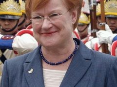 Finská prezidentka Tarja Halonenová.