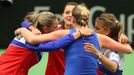 Fed Cup, ČR-Francie: Petra Kvitová, Lucie Šafářová, Karolína Plíšková a Barbora Strýcová