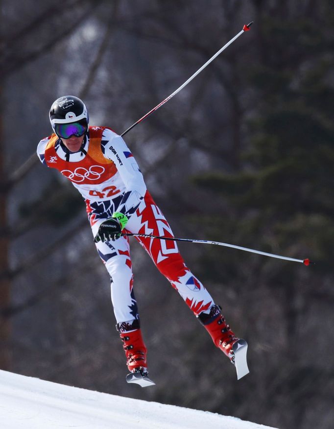 Filip Forejtek ve sjezdu na ZOH 2018