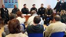 Před pochodem uspořádala policie tiskovou konferenci. Přišel tam i primátor Přerova Jiří Lajtoch (první sedící zprava), který opakoval, že úřad neměl důvod řádně ohlášené shromáždění zakázat. Uvedl, že je připraven pochod rozpustit, když dojde k porušování zákona. Magistrát pochod nezarazil ani poté, co jeden z demonstrantů zaútočil na policistu.