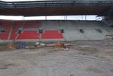 Slávistický stadion Eden je před dokončením, finišují poslední výstavby (únor 2008).