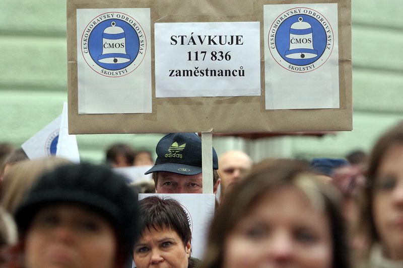 Demonstrace učitelů