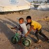 Irácké děti v uprchlickém táboře v Irbílu