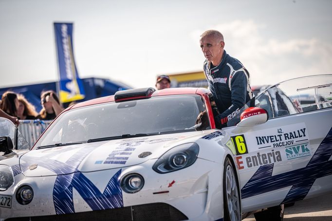 Francois Delecour s vozem Alpine na Rallye Pačejov 2021