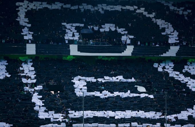 Choreo fanoušků Borussie Mönchengladbach