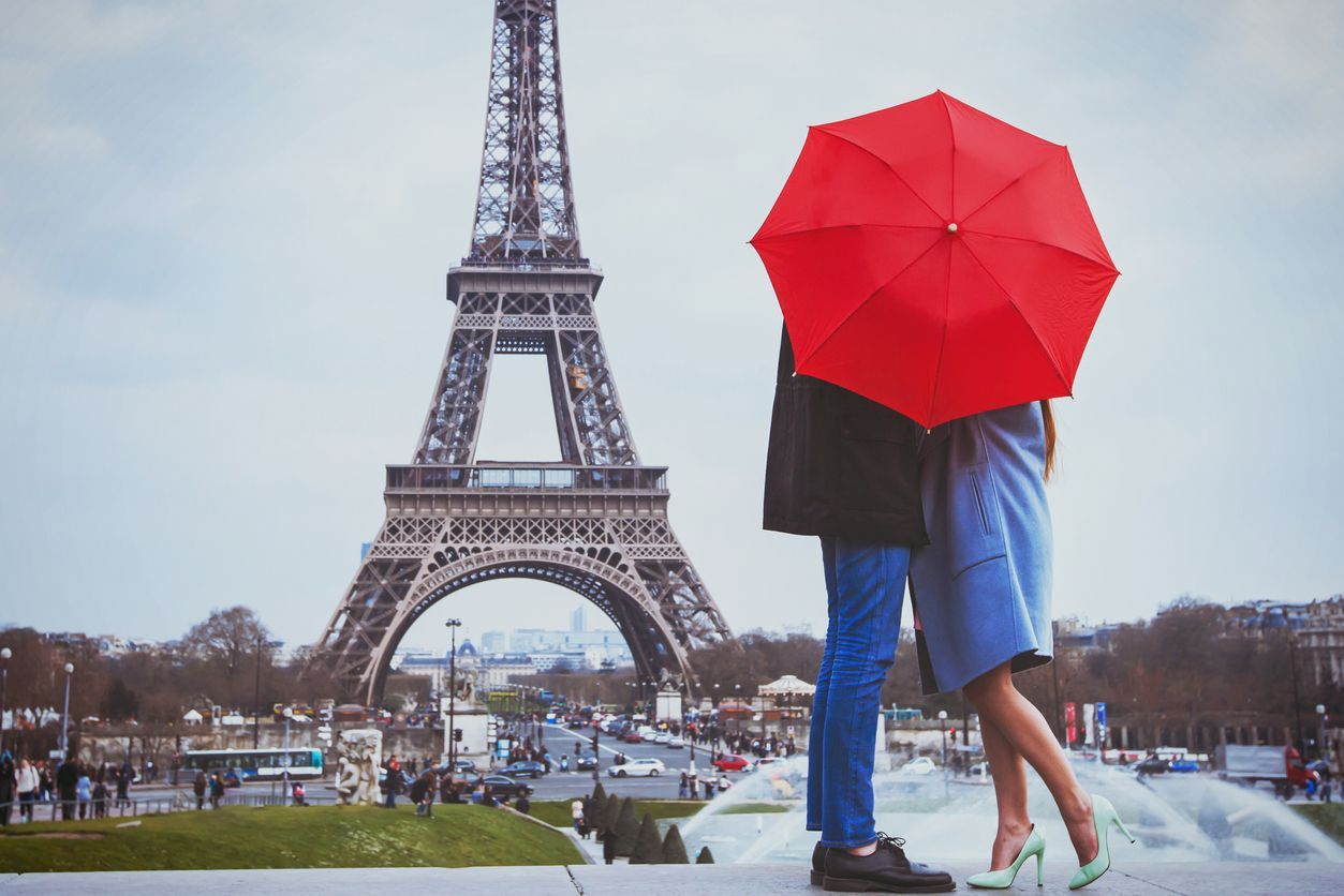 Paříž, Francie, láska, romantika, ilustrační foto