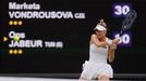 Markéta Vondroušová ve finále Wimbledonu 2023