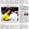 Fotbal - Titulní strany novin - USA: Miami Herald