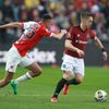 Ivan Schranz a Tomáš Wiesner v derby Sparta - Slavia ve 27. kola Fortuna: Ligy