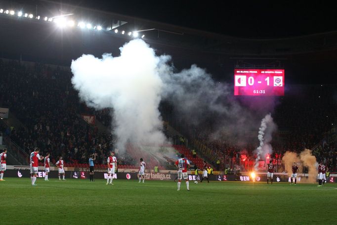 Derby Slavia - Sparta: fanoušci