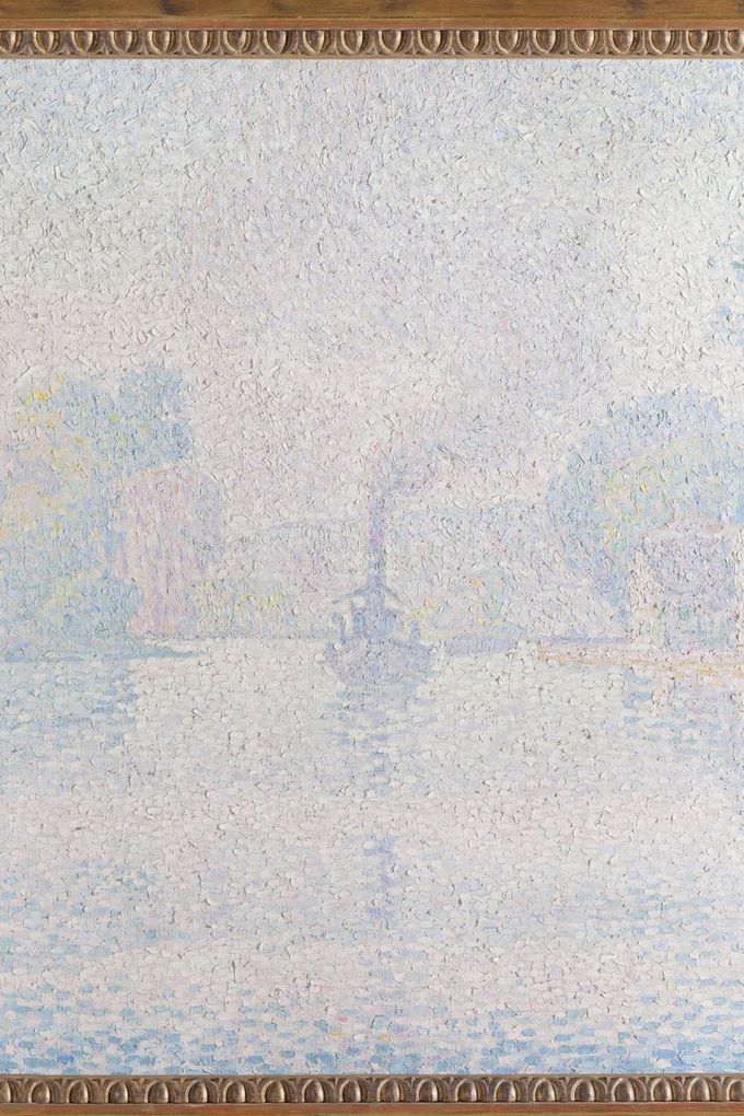 Paul Signac: Parník L’Hirondelle na Seině, 1901