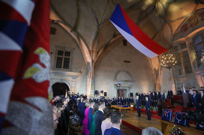 Petr Pavel složil slavnostní slib na společné schůzi obou komor Parlamentu na Pražském hradě a stal se novým českým prezidentem, Praha, 9. 3. 2023