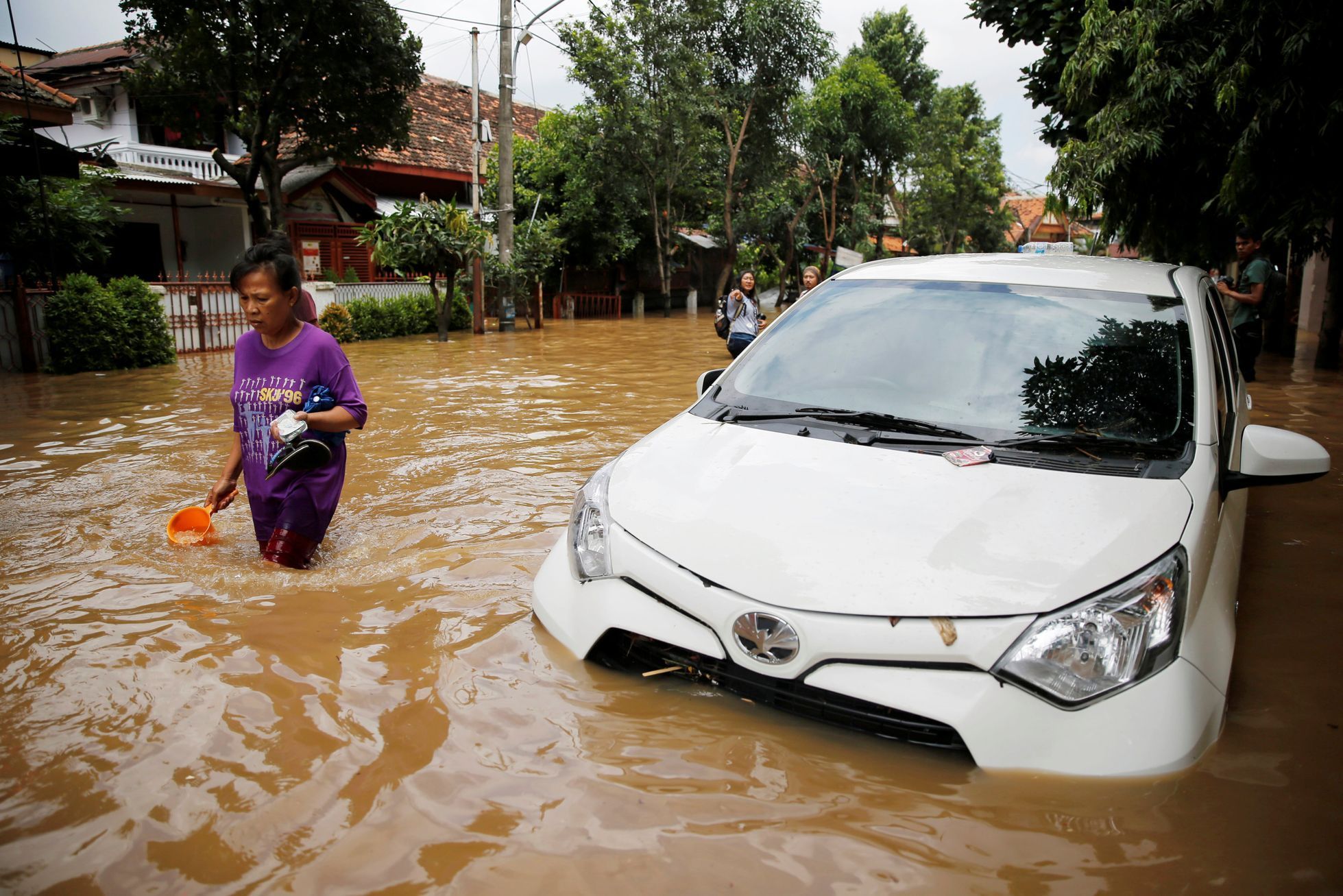 Indonésie, záplavy, únor 2017
