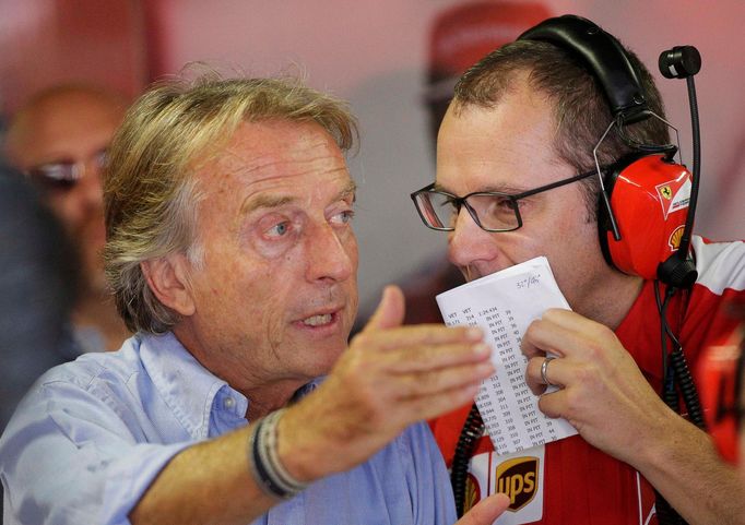 Formule 1, GP Itálie 2013: Luca di Montezemolo, prezident Ferrari a Stefano Domenicali