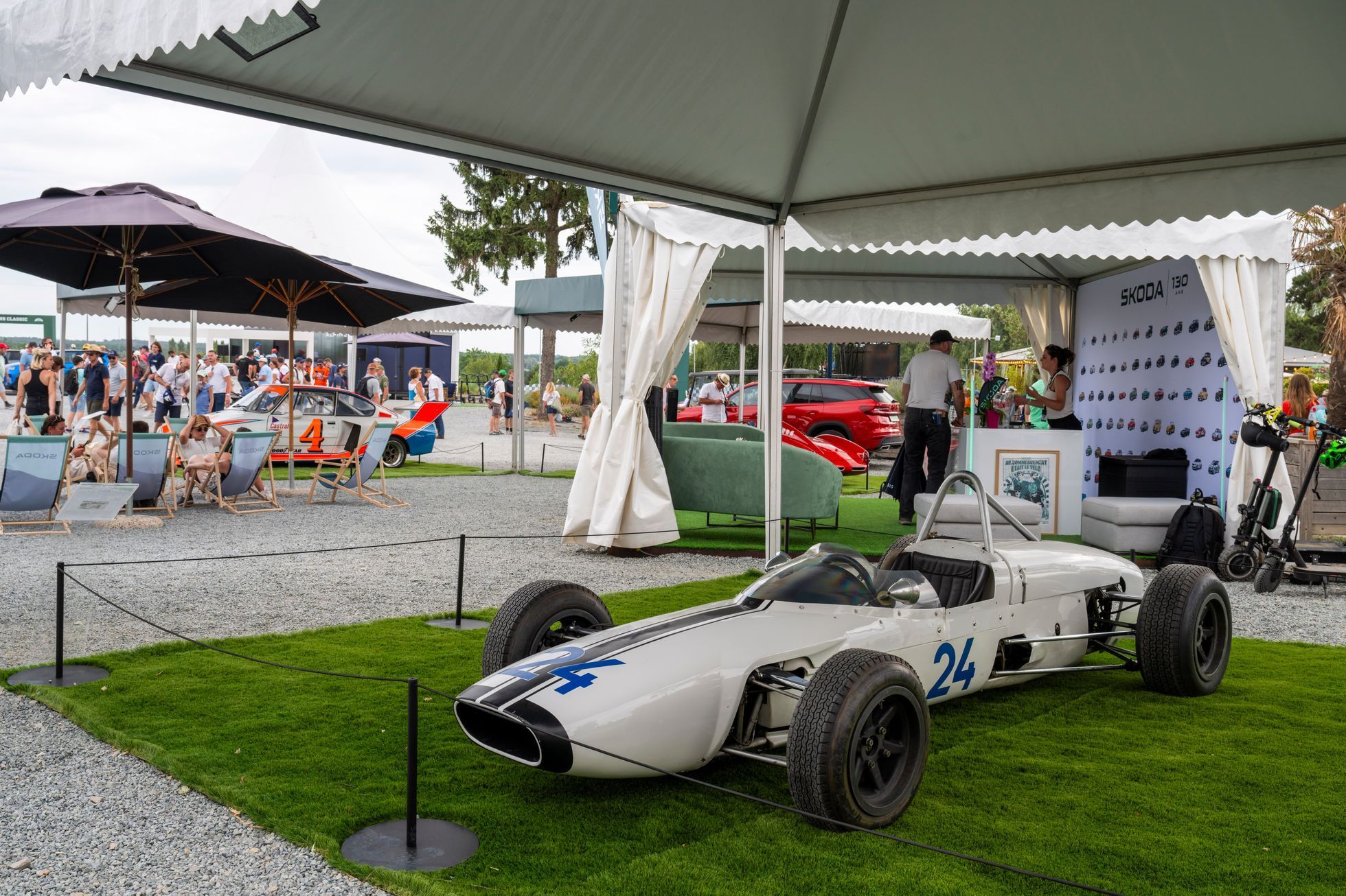 Le Mans Classic 2025 stánek Škoda