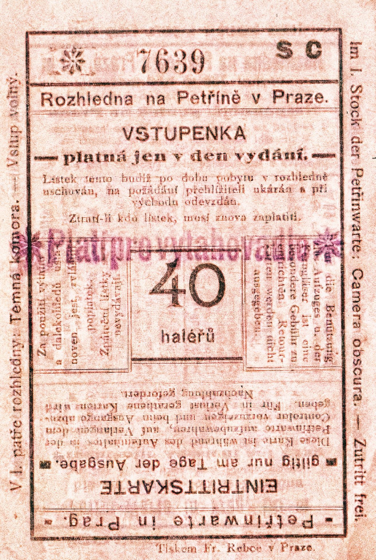 Jednorázové užití / Fotogalerie / Před 130 lety se začala stavět Petřínská rozhledna v Praze