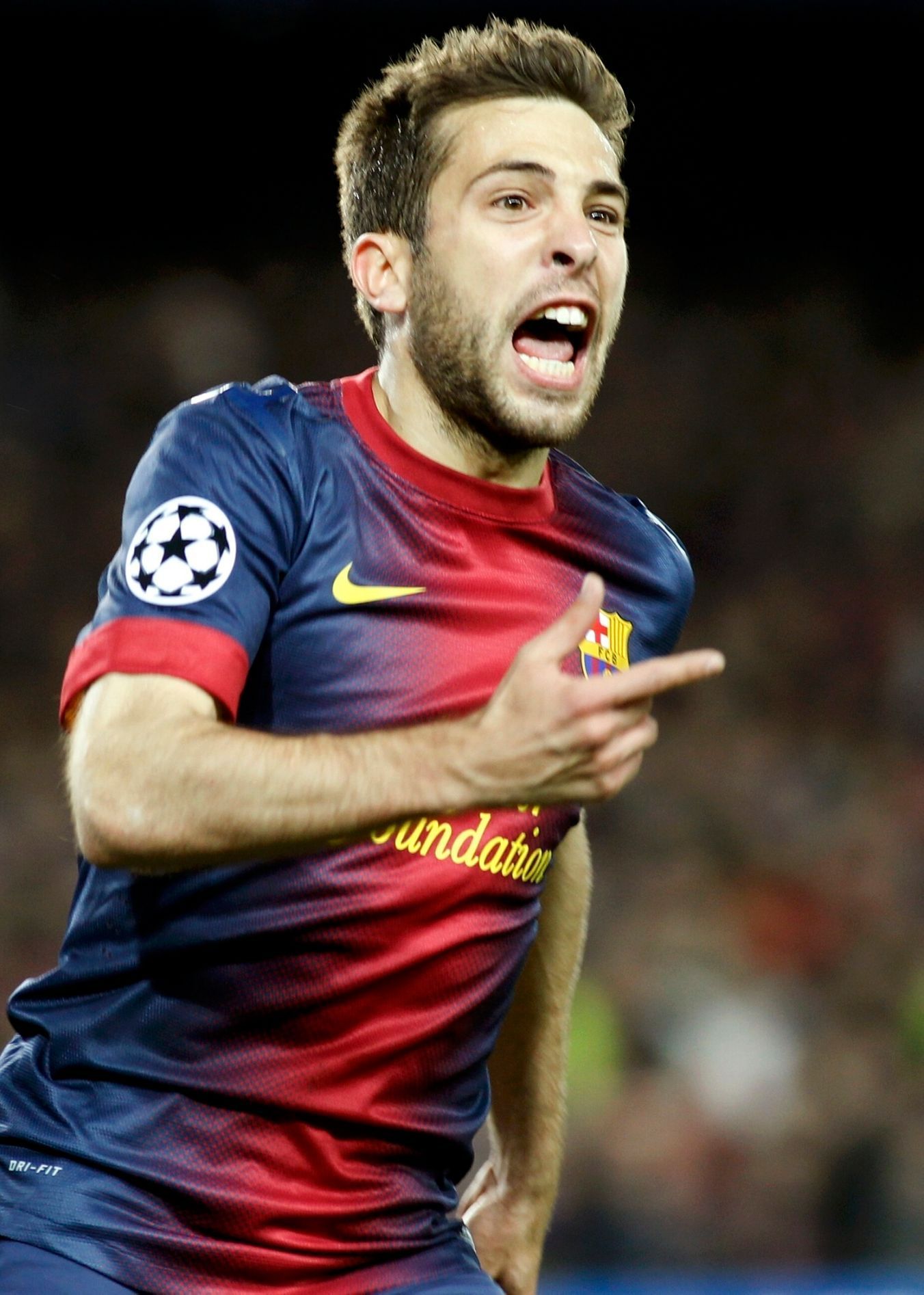 Fotbal, Liga mistrů, Barcelona - AC Milán: Jordi Alba